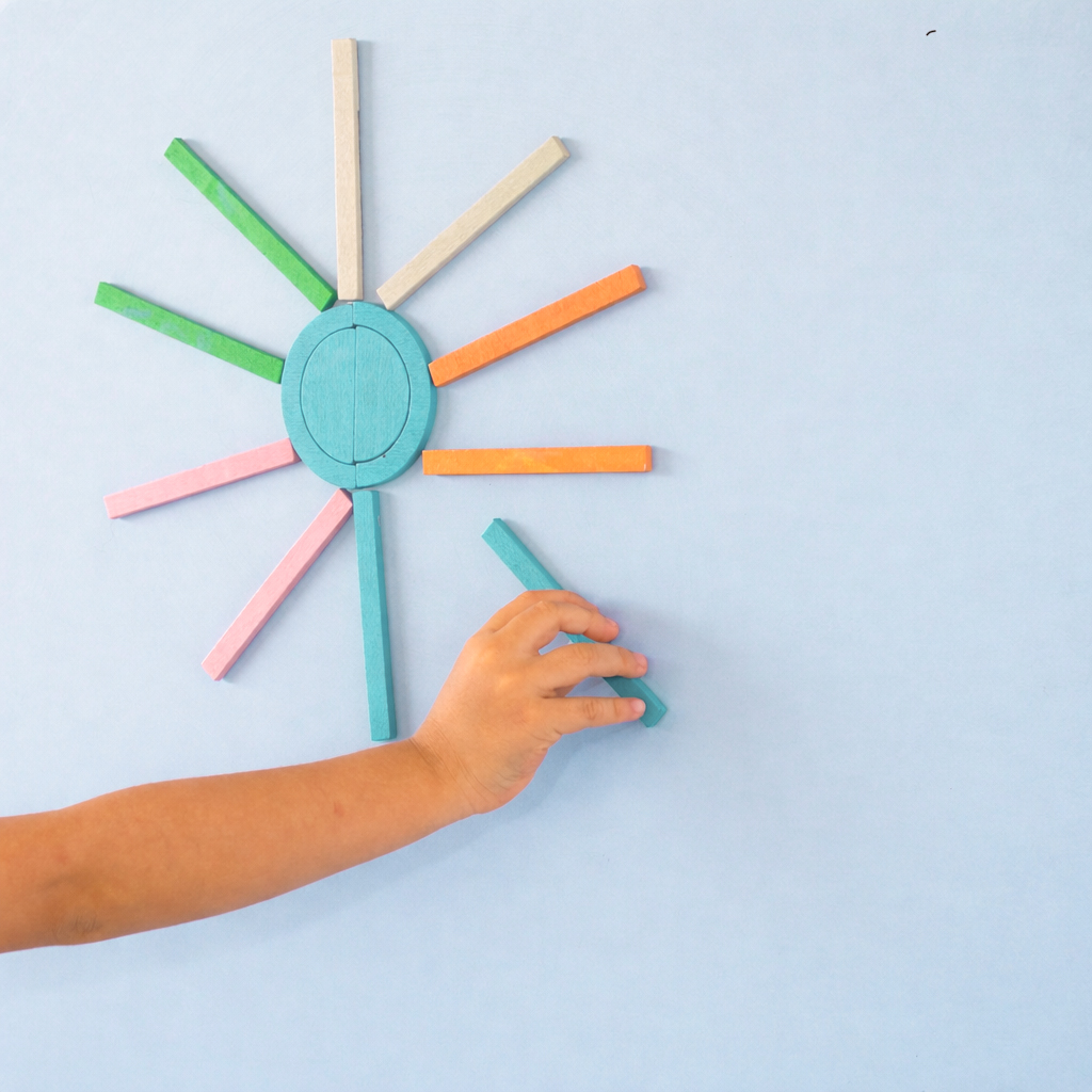 Set creativo magnetic de madera 120 piezas - Imagen 5